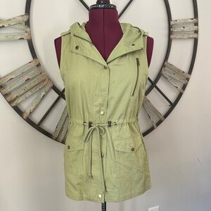 Zenana Outfitters Sage Green Hooded Vest